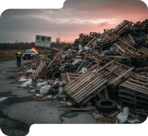 Empresas São Multadas por Descarte Irregular de Pallets; Fiscalização Ambiental Aumenta em Todo o País